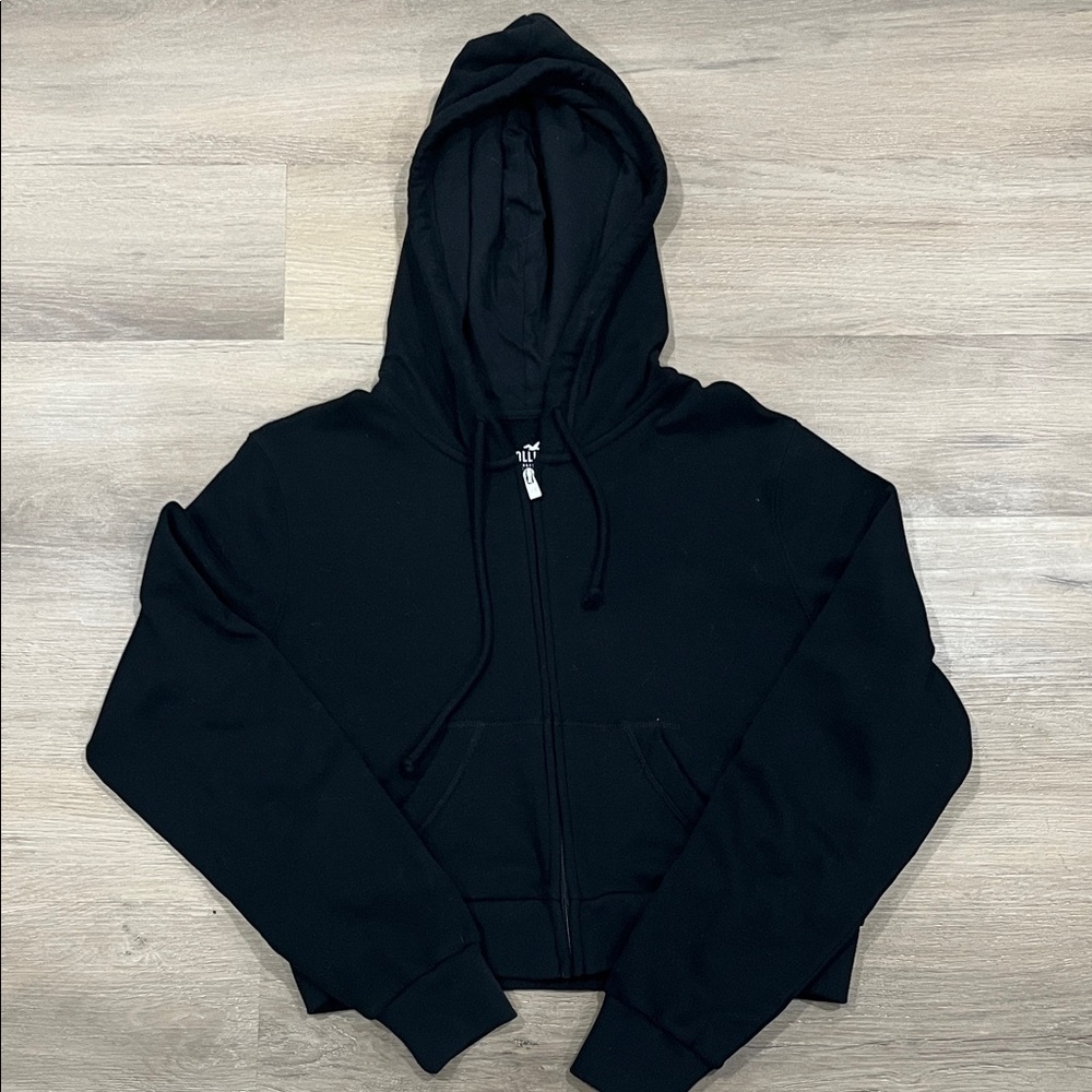 Hollister Black Hoodie with Zip
